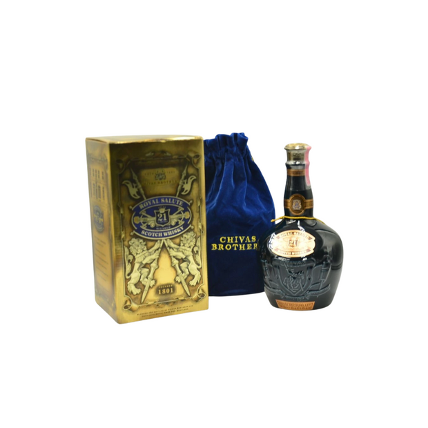 Chivas Royal Salute 21 Year Old Blended Whisky Sapphire Flagon